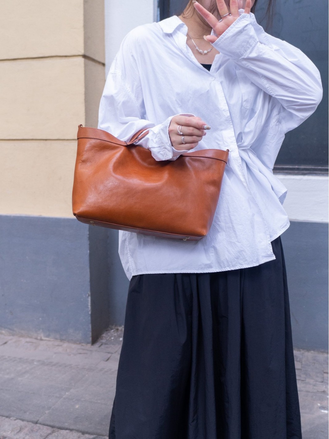 Women's Caramel Brown Soft Leather Tote Bag